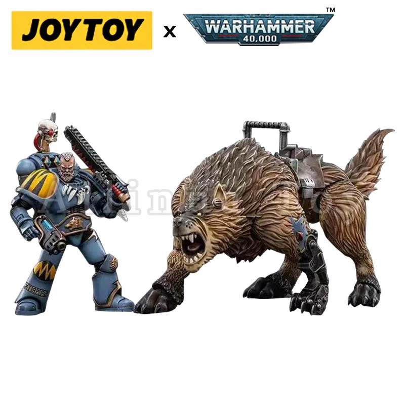 Figura de ação Joytoy Space Wolves, Cavalaria Thunderwolf Bjane Coleção Anime, Modelo militar, 1:18