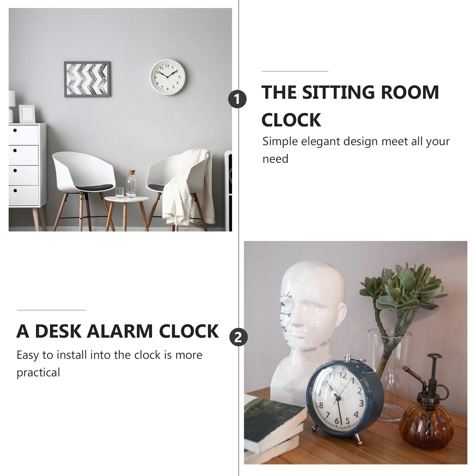 

Quartz Clock Movement Kit Silent Mute Design Easy Installation Replacement Parts for Wall Desk Clocks DIY Home Clock Accessory