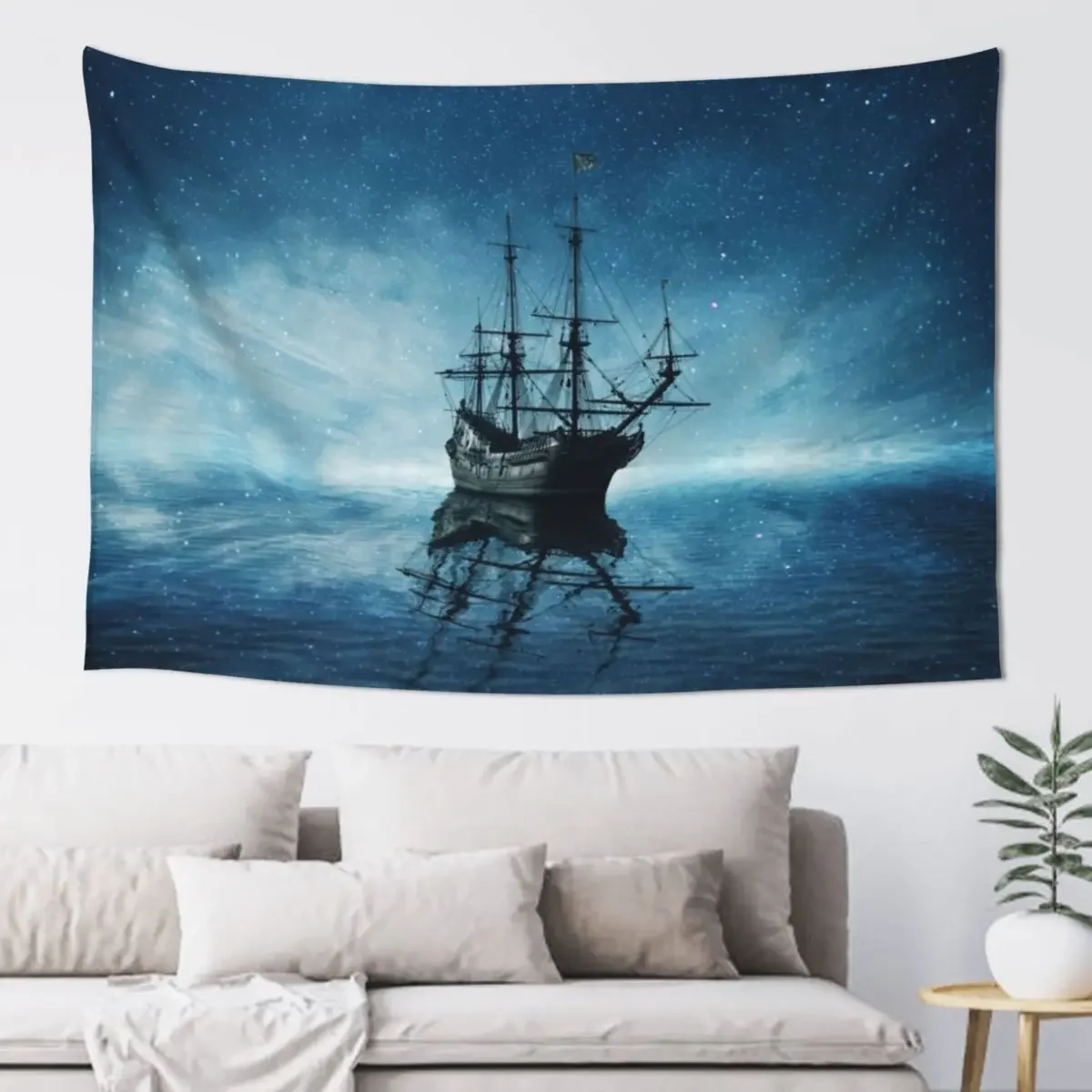 Jackson the Narwhal by Amber Marine ~ digital painting, art ? 2015 Tapestry Room Decor Cute Wallpaper Tapestry