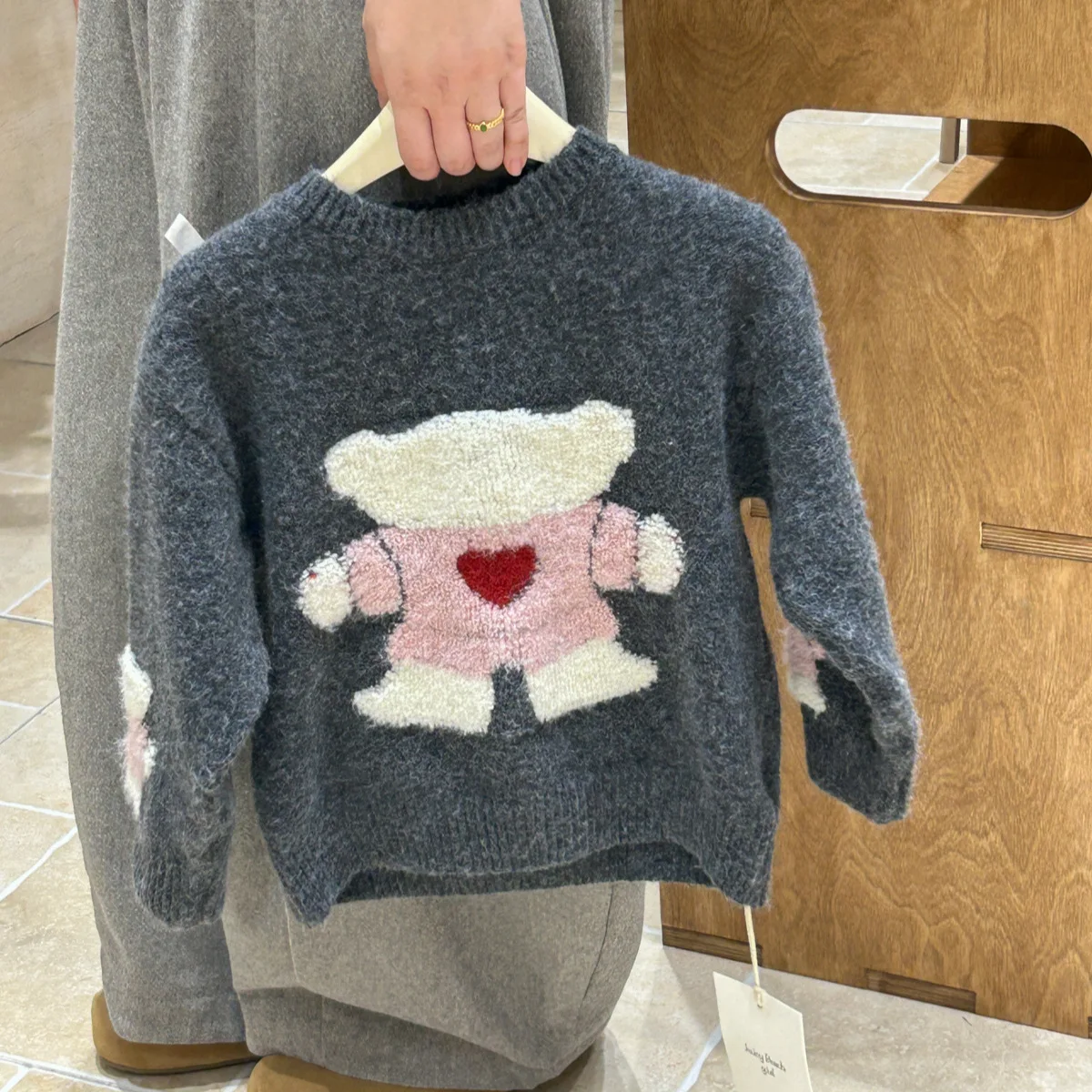 

Children's Clothing 2025 Autumn/Winter Girls' New Korean Lovely Fashion Design Sweater Knitted Hoodie Top