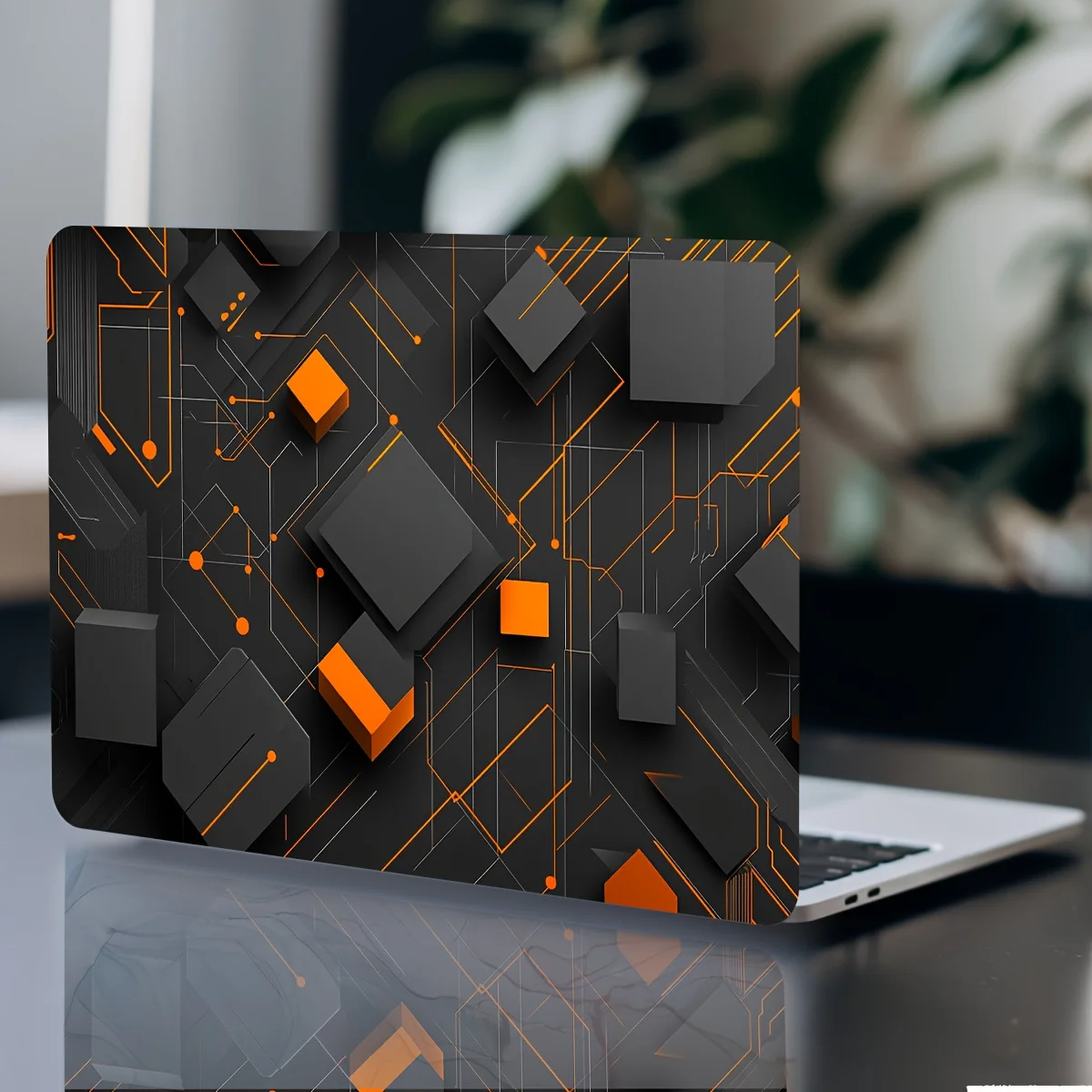 2 Piece High Tech Laptop Art Sticker Protective Case Universal Netbook Skin Waterproof and Scratch Resistant Decal