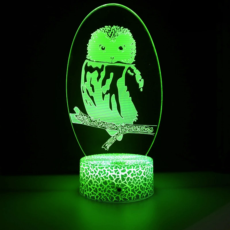 Nighdn OwL 3D Night Light for Kids 3D Illusion Desk Table Lamp Bedside Bedroom Decoration Birthday Christmas Gift for Boys Girls