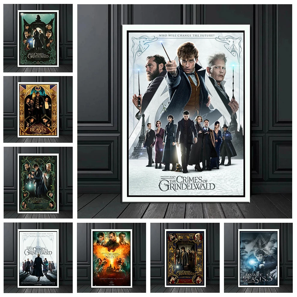 Fantastic Beasts Movie Posters The Crimes of Grindelwald The Secrets of Dumbledore Canvas Painting Bedroom Bar Home Decoration