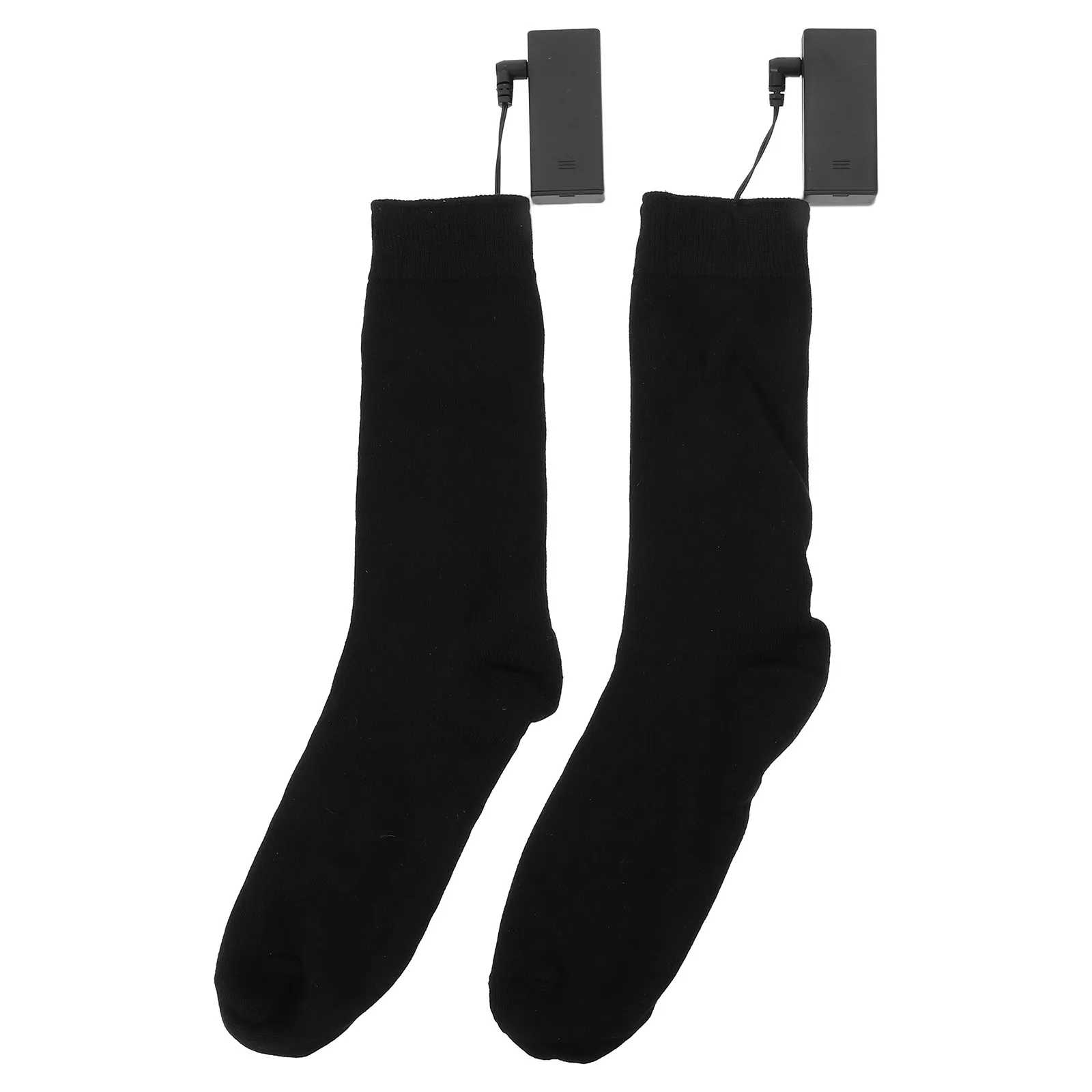 

Heated Thermal Knee High Socks Electric Warm Winter Socks Powered by Two Aa Batteries Pouch Included