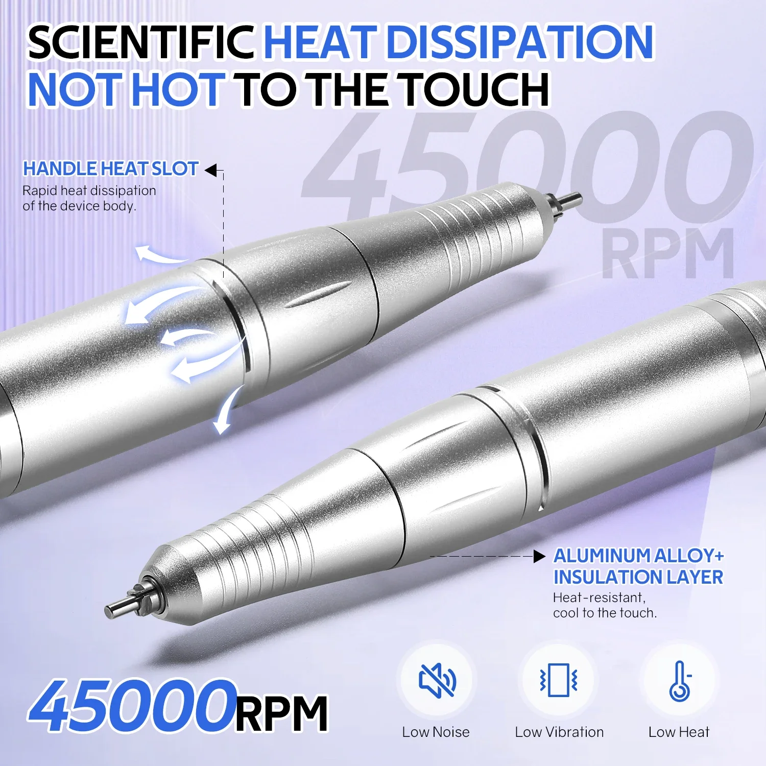 전문 45000RPM 전기 휴대용 네일 드릴 머신 키트 네일 젤 폴란드어 제거 매니큐어 살롱 홈 도구에 대한 충전식