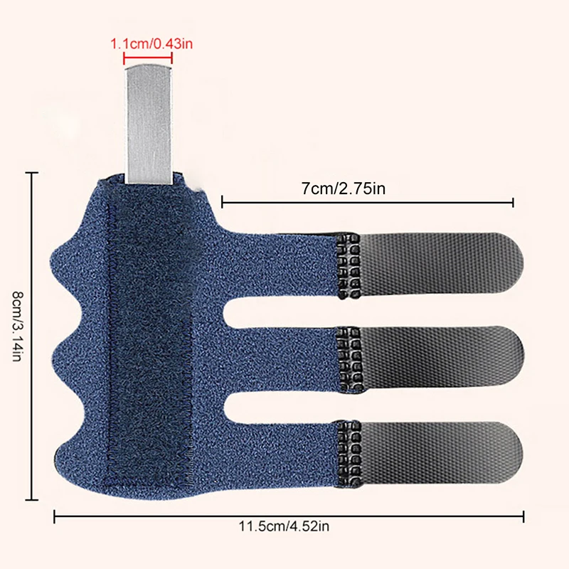 B*Finger Splint Corrector SupportPain Relief Trigger Finger Fixing Splint Straighten Brace Adjustable  Dislocation Fracture