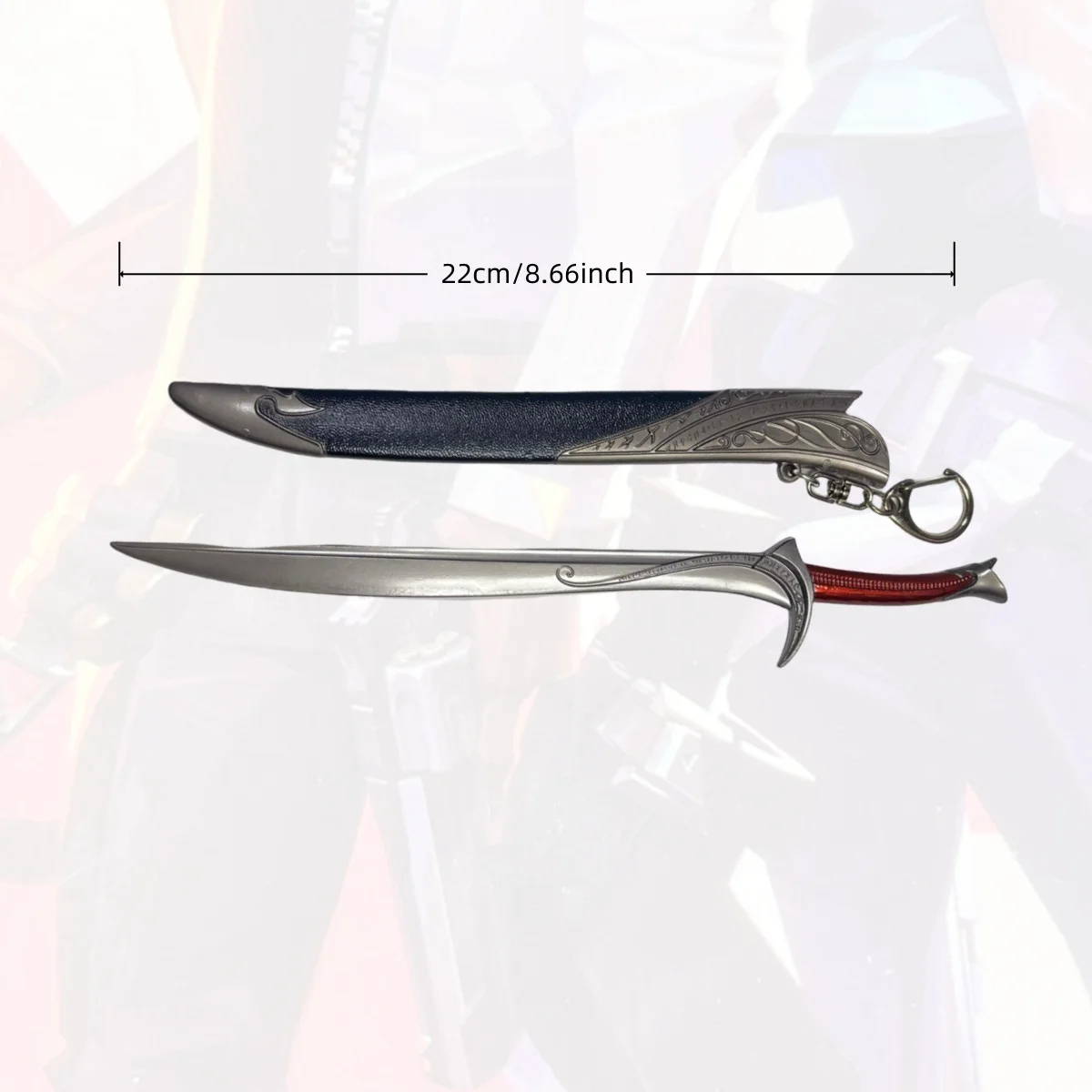 Espada de metal katana, 8.6 polegadas, o senhor dos anéis, sabre samurai original, faca ninja, katana japonesa, acessórios de cosplay, brinquedo adereço