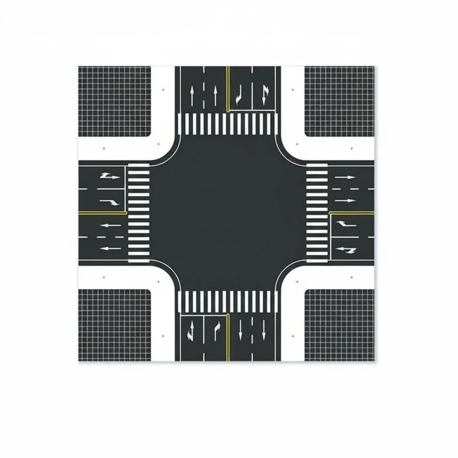 Traffic Base Sticker Custom Scene Road Plate Model Street Surface Board for Architectural Model Layout