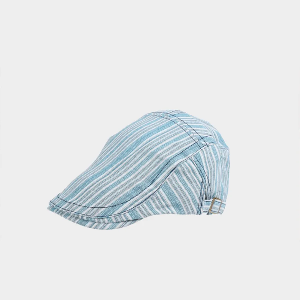 

Korean Vintage Newsboy Cap Striped Y2k Peaked Caps Casual Sunscreen Painter Hat Streetwear