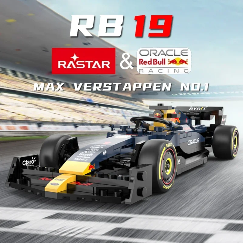 Modèle de voiture de course de Formule 1 Red Bull, briques de véhicule jouet, Romeo C42, Max Verstappen, Perez, au revoir, nuits de construction,