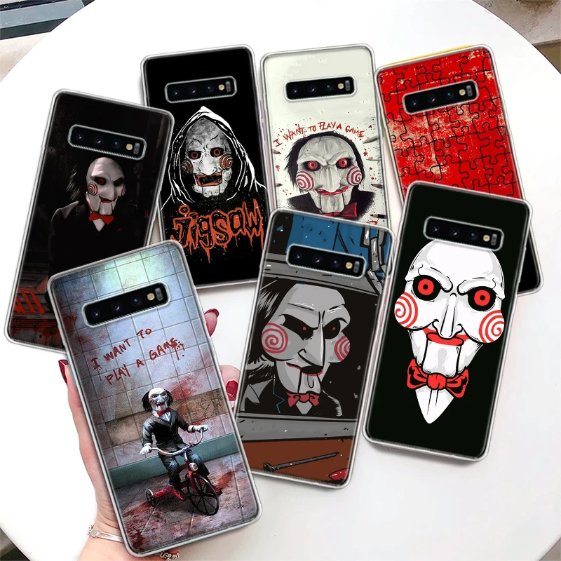 The Jigsaw Killer Horror Coque Phone Case For Samsung Galaxy S24 S23 Ultra S22 S21 S20 FE S10 Plus S10E S9 S8 + Lite Soft Cover