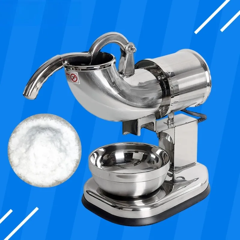 Stainless steel commercial household double knife electric ice crusher snowflake ice shaver ice mixer cooking