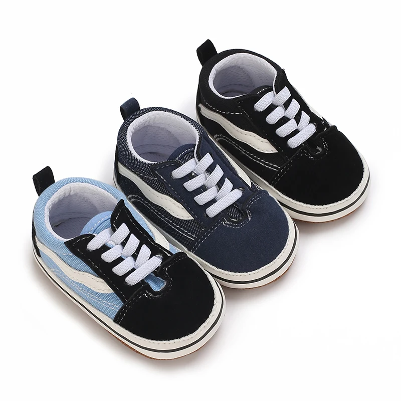 Canvas Sneakers Baby Boy Girl Shoes First Walkers Infant Toddler Anti-Slip Soft Sole Classical Newborn Baby Shoes 0-18 Month