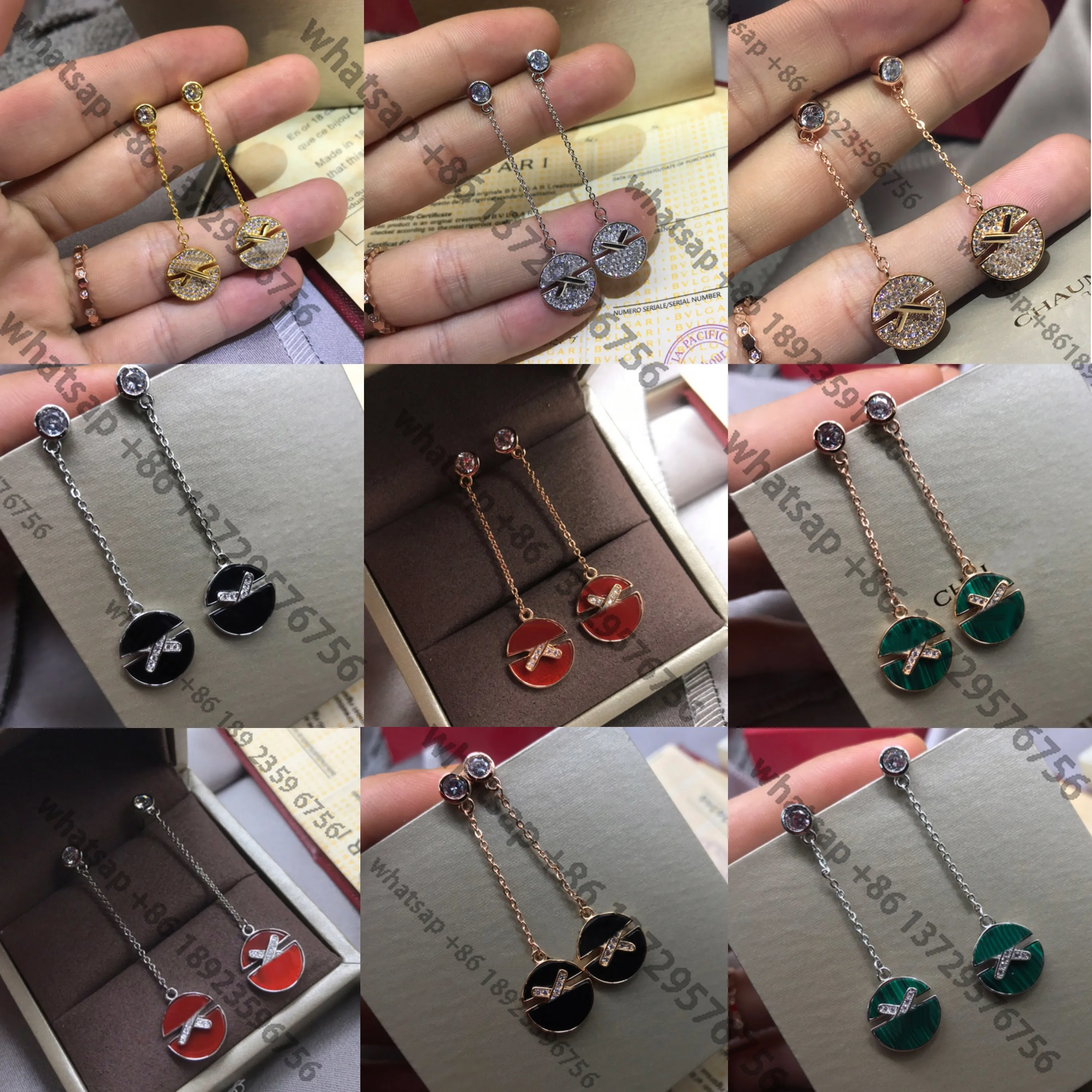 

"Genuine Gemstones: Adorned with Authentic Stones, Luxurious Light Earrings"