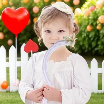 

Cupid Arrow Props White Bows Red Suit Adult Costume Valentine Cosplay Party Stage Performance Decorative Accessories Safe Foam