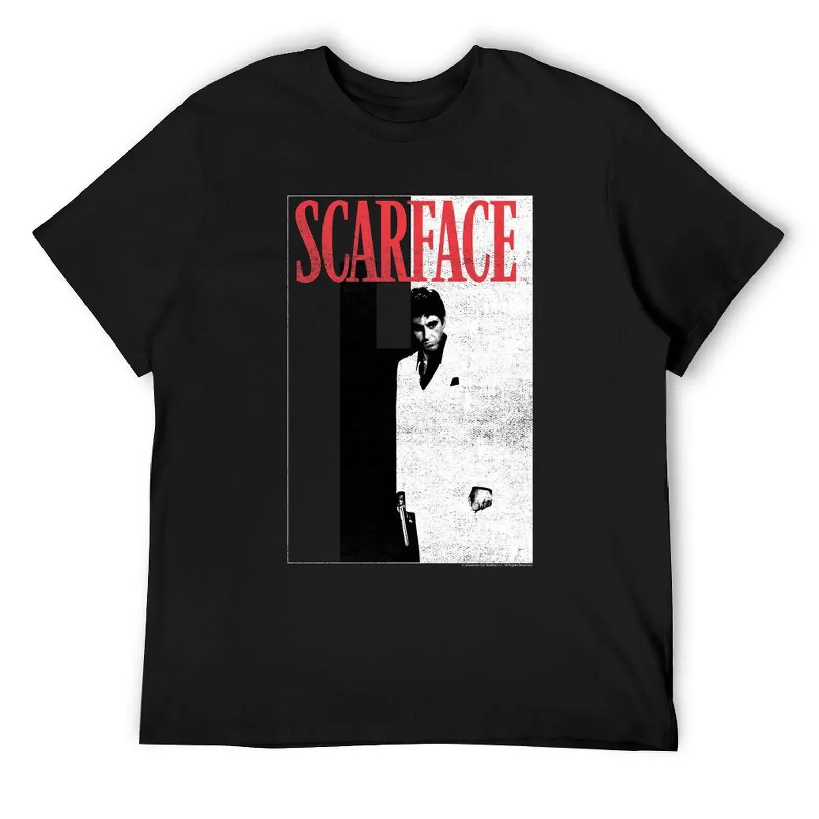 Scarface Two-Toned Movie Poster T-Shirt boys whites korean fashion shirts graphic tees anime clothes men clothing