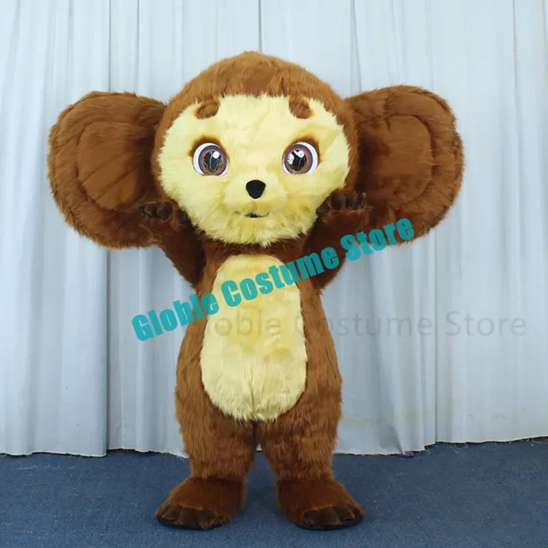 260cm Upgrated Version Inflated Cheburashka Mascot Costume Lovely Cheburashka Crocodile Mascot Suit Birthday Surprise JS7262