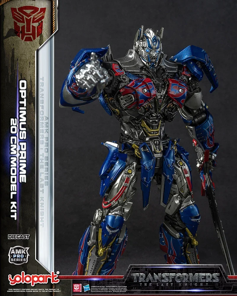 W magazynie Transformers The Last Knight Yolopark Optimus Prime AMK PRO 20CM zestaw do montażu modeli figurek