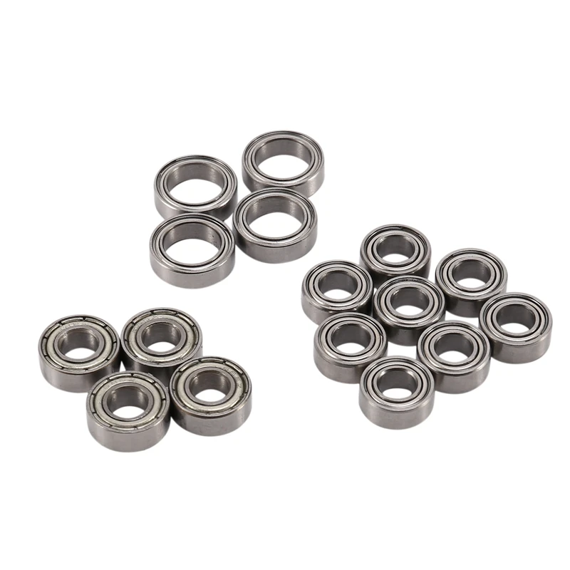 16Pcs Ball Bearing Kit for Tamiya TT02 TT-02 TT02D TT-02D 1/10 RC Car Upgrade Parts Accessories