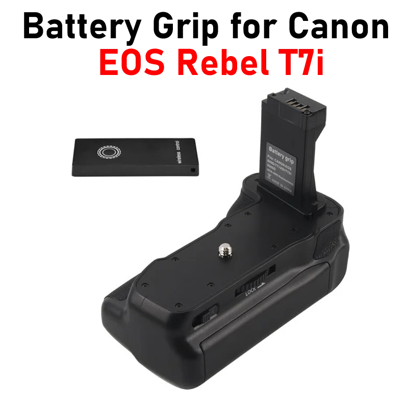 

Вертикальный батарейный блок EOS Rebel T7i с пультом дистанционного управления для Canon EOS Rebel T7i