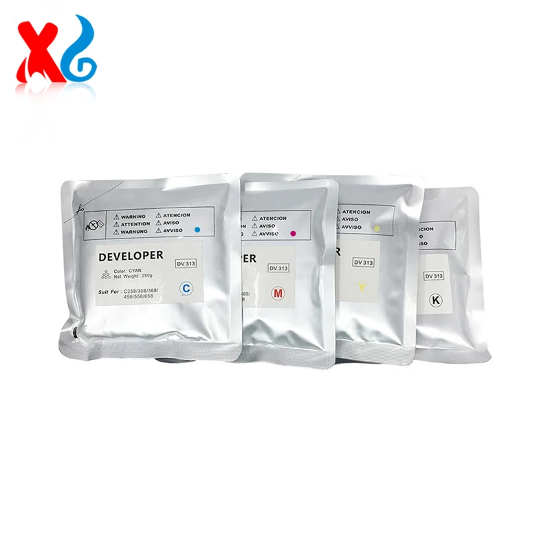 

Original DV313 DV 313 Developer Powder For Konica Minolta Bizhub C308 C368 C458 C558 C658 C 258 308 368 458 558 658 CMYK 250G