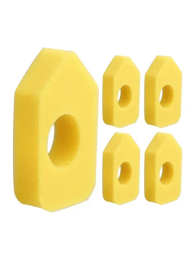 5pcs Yellow Air Filters For Brigg Stratto 698369 5088D 5088H 5086K 4216 5099 Power Equipment Air Filters Lawn Mower Parts