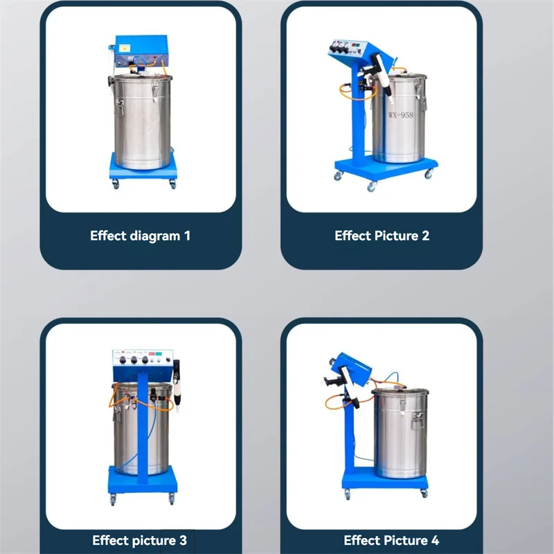 50W 45L Spuitpistool Verf Poedercoating Poedercoating Pistool Machine WX-958 Elektrostatische Spray Poedercoating Machine