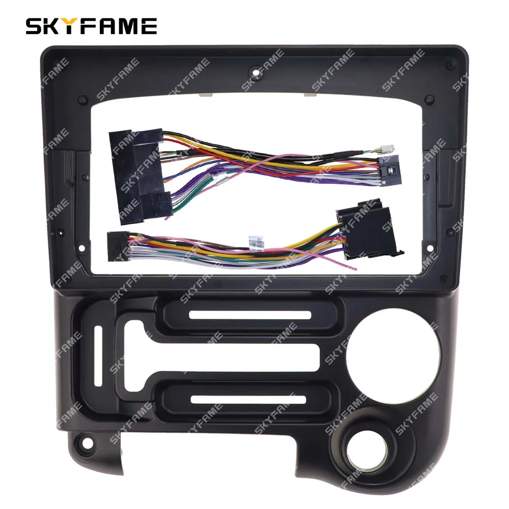 SKYFAME Car Frame Fascia Adapter Android Radio Dash Fitting Panel Kit For Hyundai Santro Atos Prime