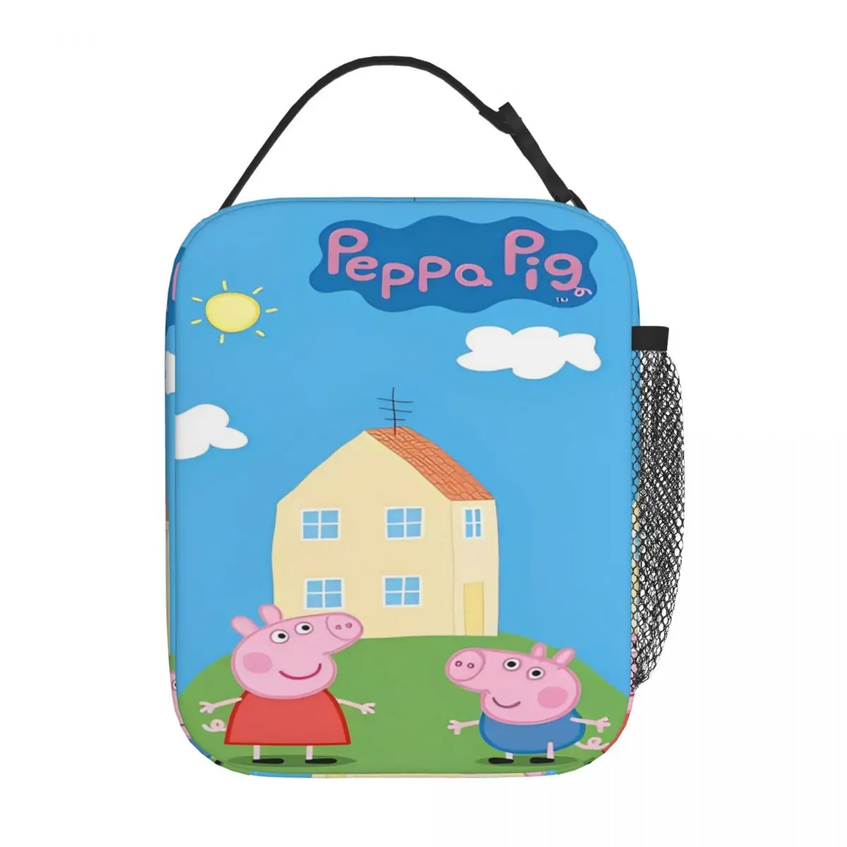 Peppa Pig Family Product geïsoleerde lunchtas voor picknickvoedseldoos Lekvrije thermische koeler lunchboxen