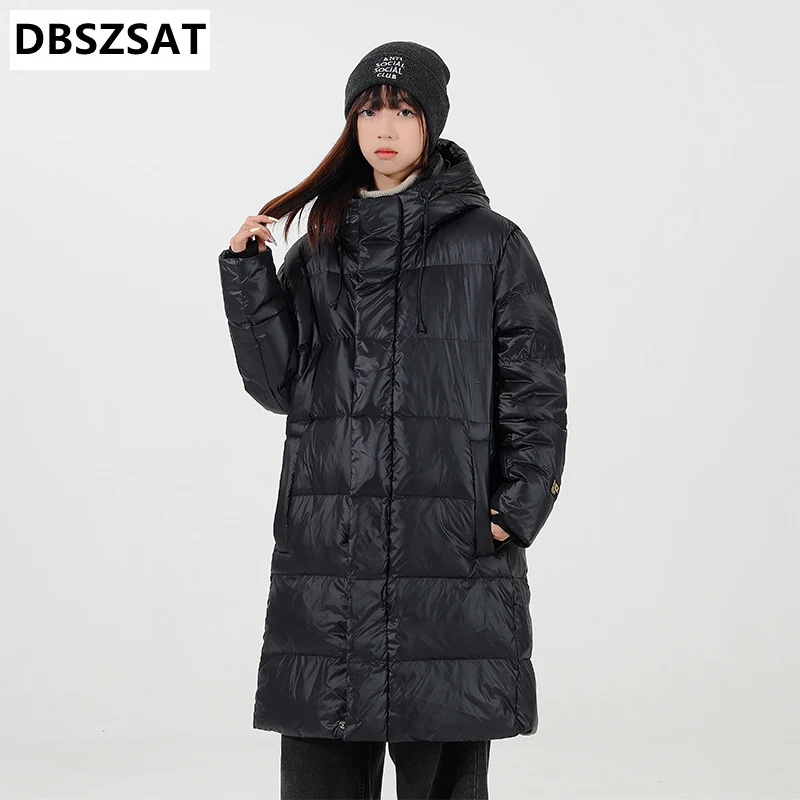 2025 Men Long Down Jackets Hooded  Coats Casual Winter Parkas High Quality Male Warm Parkas Long Coats Size 3XL