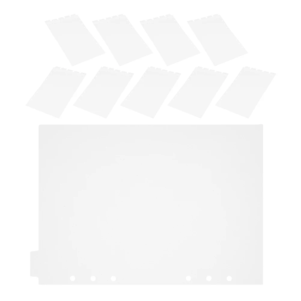 

2pcs Notebook Dividers Sturdy Pvc Binder Dividers Clear Tabs For Journal Index Classified Labels Loose-Leaf Page Markers