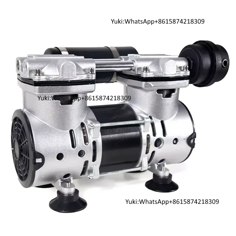 Less Maintenance Piston Pump Air Compressor -98kpa Maximum Pressure Vacuum Pump with Customizable Cable Length OEM Supported
