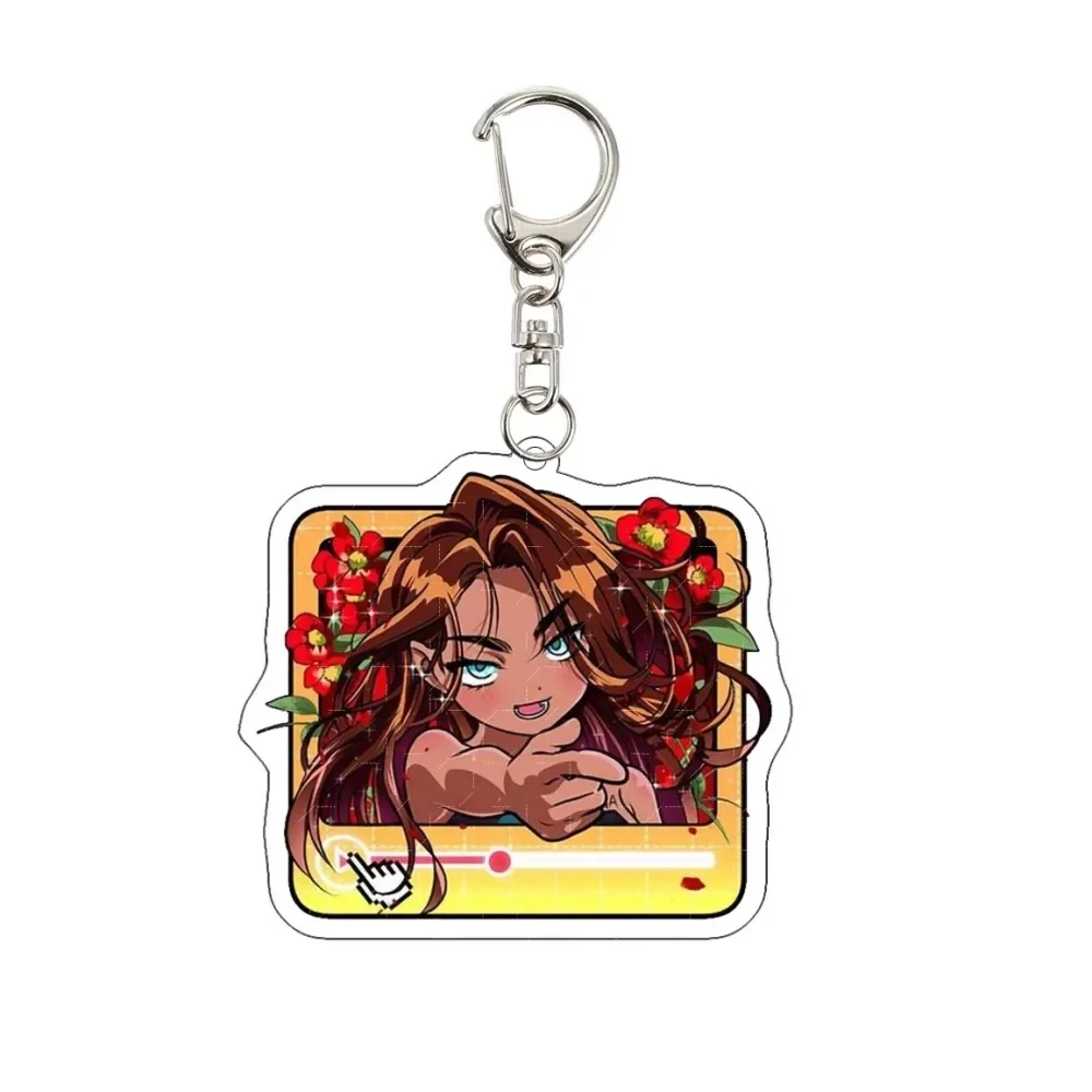 Alien stage anime peripheral acrylic keychain pendant, multi character support package pendant, student pendant
