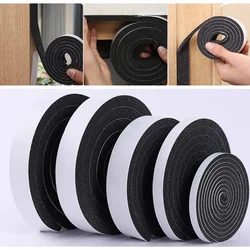 2M/Roll Rubber self adhesive sponge seal strip Strong Adhesive tape Soundproof Anti-collision Seal Gasket Door & Window Hardware