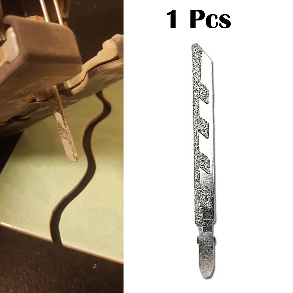 T-shank Blade Cutting Tools Diamond Coated Jigsaw Blade Silver T-shank Stone Processing Carbon Ceramic Jigsaw Blade