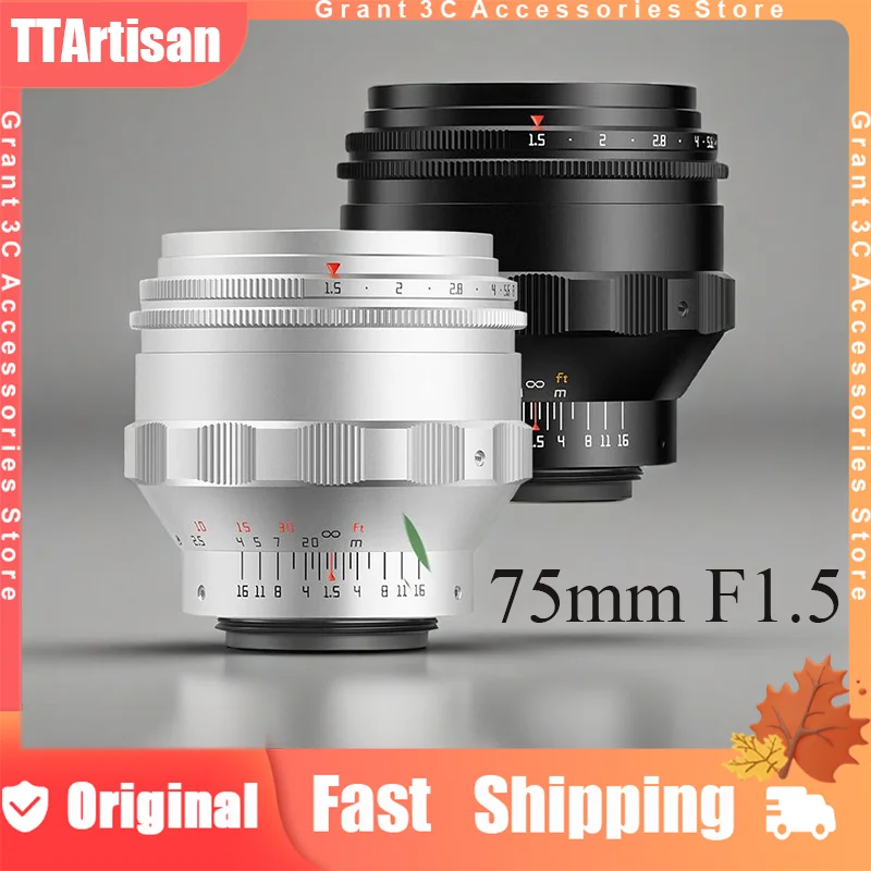TTArtisan 75 мм F1.5 для Swirly Bokeh, полнокадровый объектив MF с большой диафрагмой, изготовленный на заказ для M42-mount Transferre Sony Canon Nikon