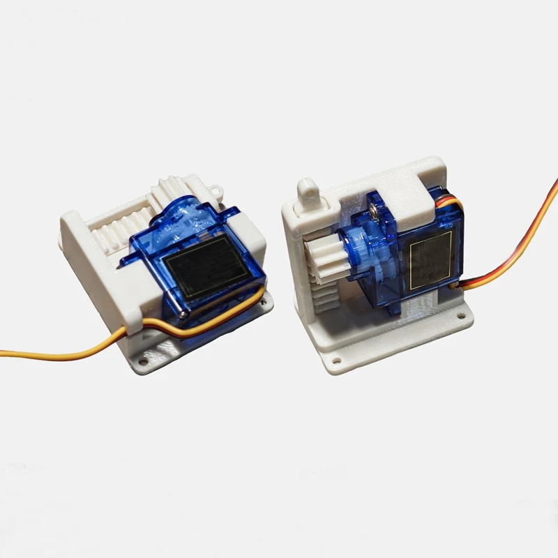 1Set Horizontal/Vertical Type 3D-Printed Servo Mechanical Interaction Module DIY Kit 10mm Stroke 180° Limit Linear Actuator