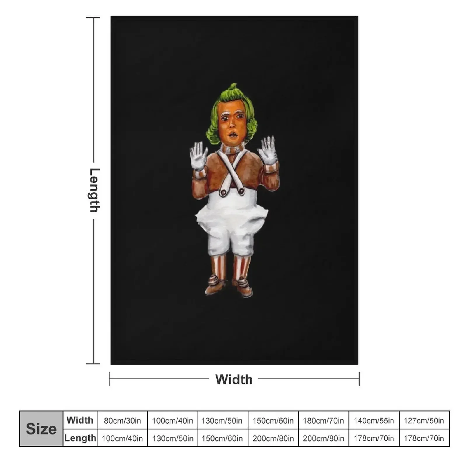 Oompa Loompa Doompity Doo Throw Blanket blankets ands Baby heavy to sleep Decoratives Blankets