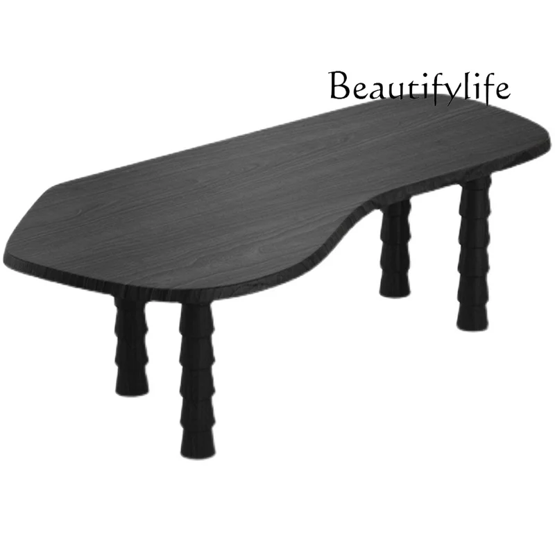 Sili Style Solid Wood Special-Shaped Dining Table American round Table Workbench Creative Simple Office Computer Desk