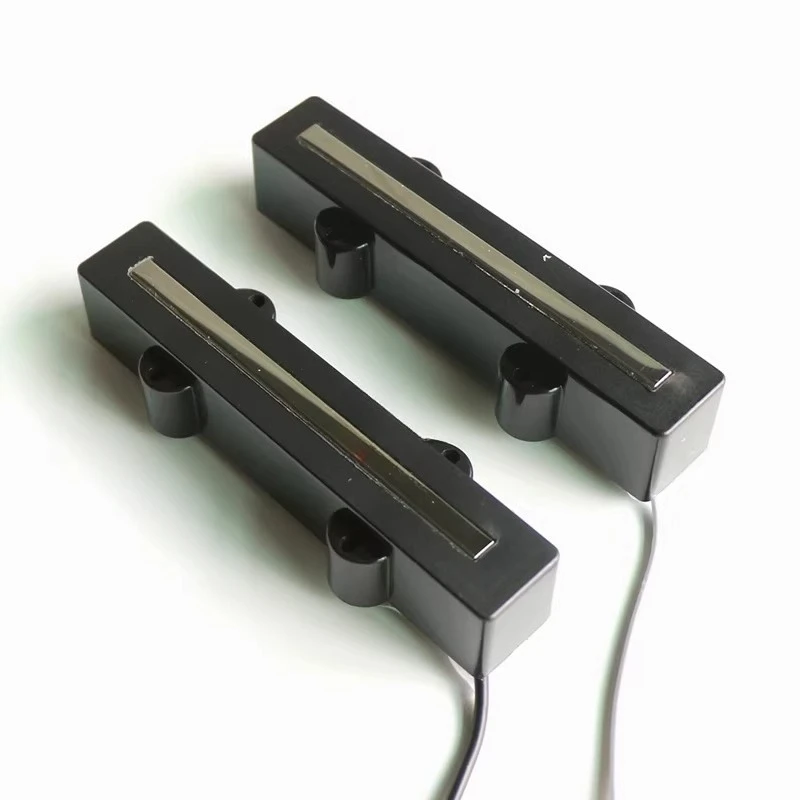 Low Noise 5 String Jazz Bass Single Rail Pickup Set Rich Tone Strong Impact for Electric Bass Guitar DIY Upgrade Parts