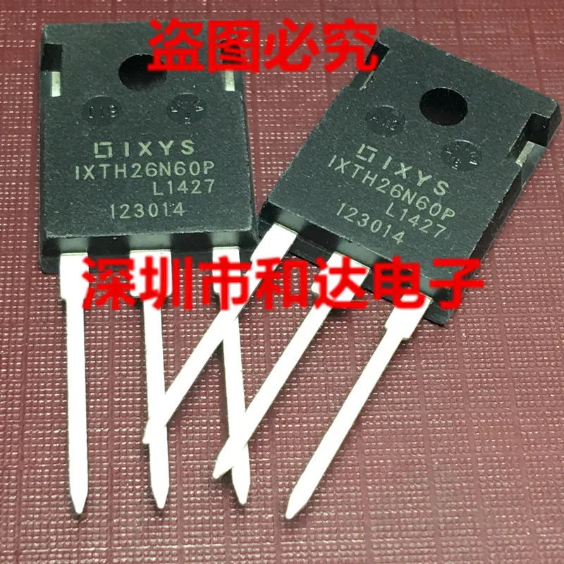 10PCS/Lot IXTH26N60P  MOS TO-247 600V 26A   100% Imported Original New And In Stock Fast Ship