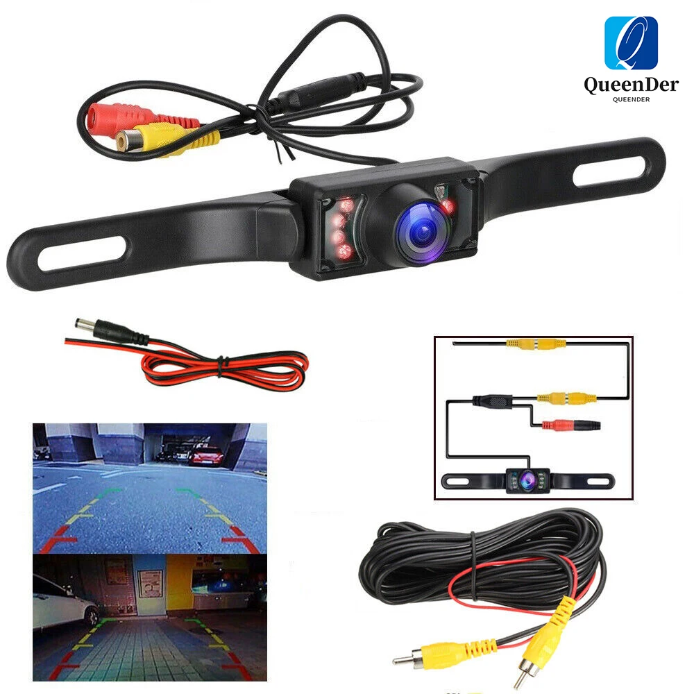 

Waterproof HD Wide Angle License Plate Car Rear View Backup Camera Night Vision