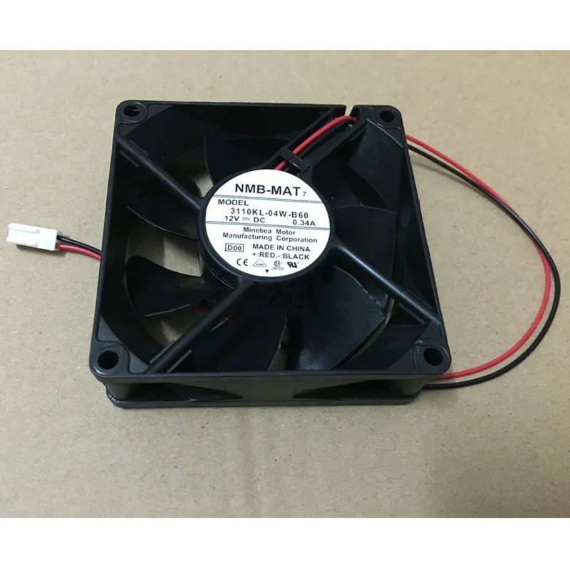 

M NEW NMB 3110KL-04W-B60 DC12V 0.34A 2pin cooling fan#QW