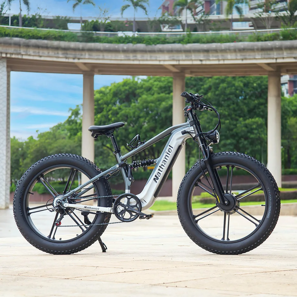 Nathaniel 2000W E-Bike SYR09 Dual Drive 26x4.0 Fat Tire 48V20AH Battery E-Mountain Bike Outdoor Sports All-Terrain Electric Bike image 6