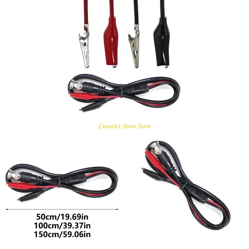 

A3PC BNC Double Alligators Clip Test Test Cable Leads Test Oscilloscope Test, осциллограф -датчики BNC к Alligators Clip