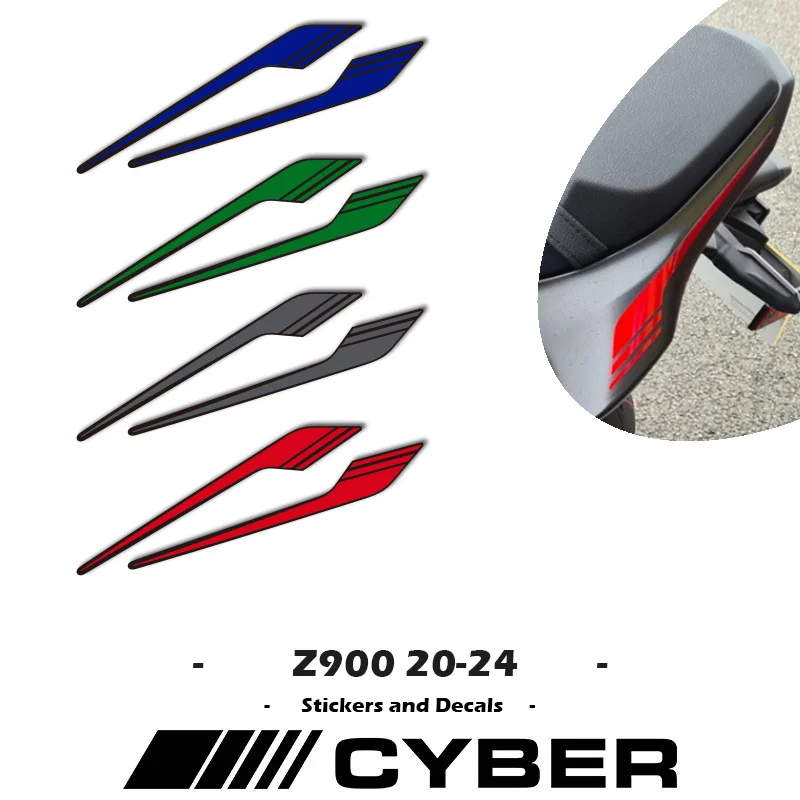 

For KAWASAKI Z900 20 21 22 23 24 Motorcycle New Rear Hump Fairing Sticker Rear Seat Decal Custom Color Sticker Z900