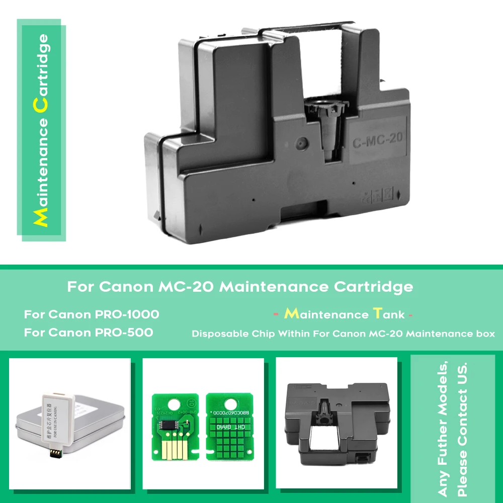 MC-20 MC20 Maintenance Tank For CANON PRO-500 PRO-1000 PRO500 PRO1000 500 1000 Printer