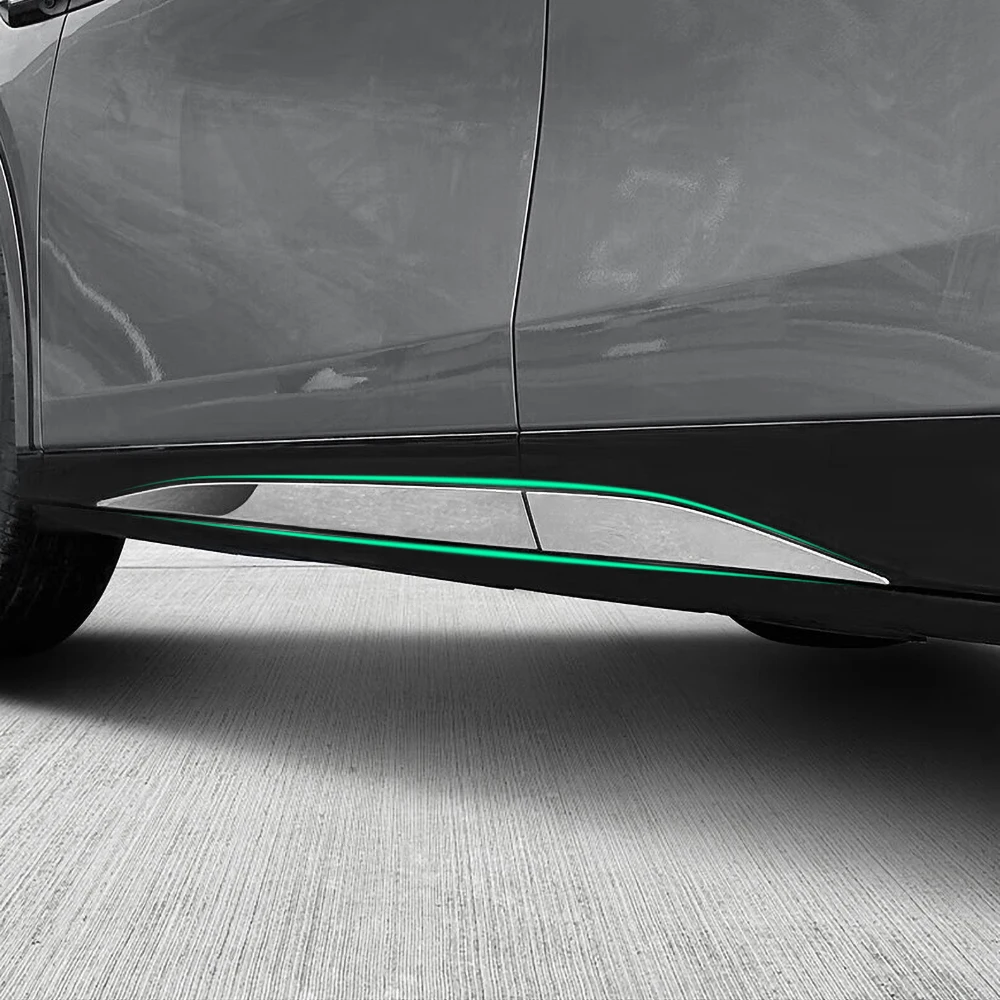 For Xpeng G6 2023 2024 2025 2026 Stainless Steel Car Side Door Body Skirt Accent Moulding Sticker Trim Cover Accessories