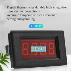 XH-B305 digital temperature meter DC12V  -60 ~125 degrees precision temperature measure