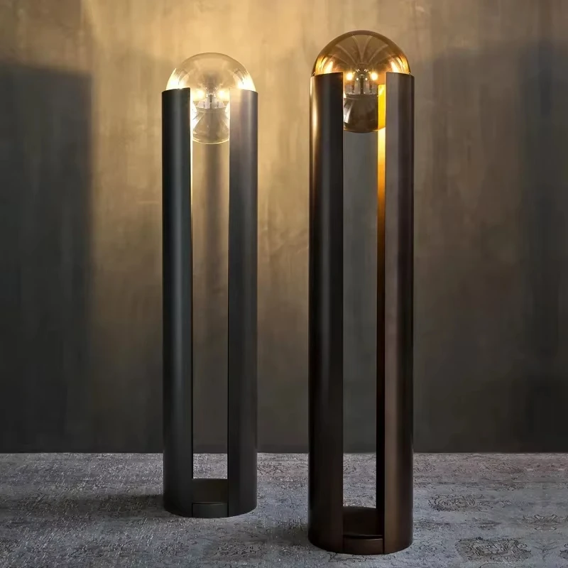 Luxury Floor Lamp Black Iron LED Nordic Living Room Hotel Bedside Floor Light Home Art Decor Standing Light Minimalist Desk Lamp
